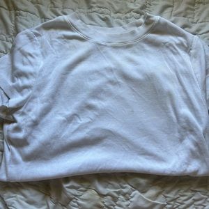a new day plain white tee